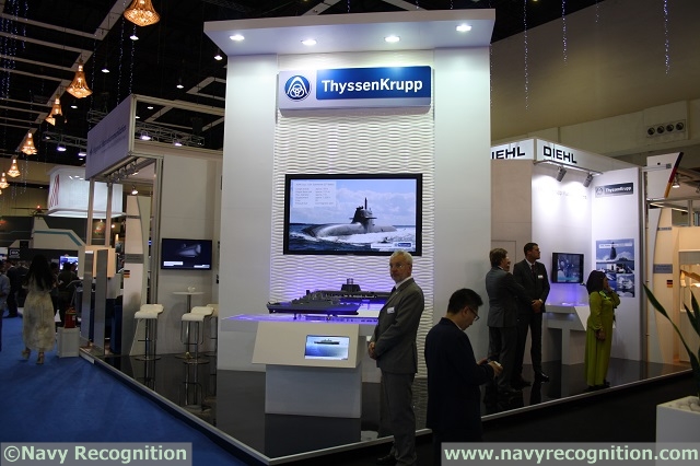 ThyssenKrupp Marine Systems, one of the leading European system providers for non-nuclear submarines and high-end naval vessels, participates at the 14th Defence Services Asia Exhibition and Conference from April 14 to 17, 2014, in Kuala Lumpur, Malaysia. At the ThyssenKrupp Marine Systems booth no. 1003C in hall 1, PWTC, visitors can experience an interactive display of a wide range of submarines and naval surface ships including: