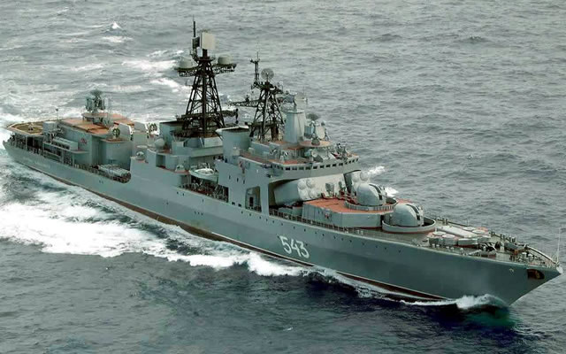 The Udaloy I class was developed by the Northern Design Bureau in the 1970ies. According to the original tactical and technical specifications the class was designed to adress deficiencies found in project 1135 frigates (notably the lack of helicopters and a weak sonar). Project 1155 were originaly very highly specialized anti-submarine vessel, not designed to serve as defense or anti-surface vessels. As a result, anti-aircraft and anti-ship armament of the first ships of the class was limited to self-defense.