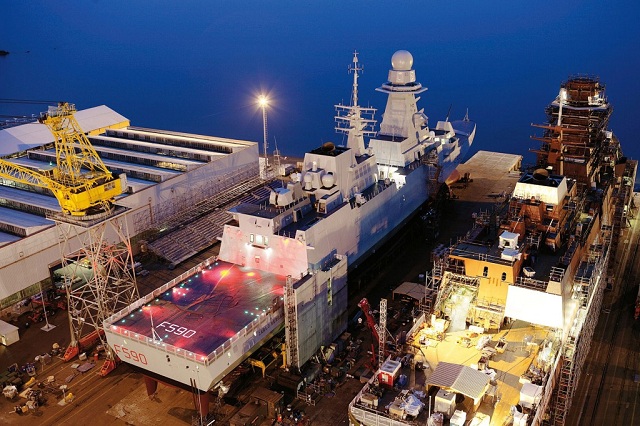 Yesterday, at Fincantieri’s shipyard in Riva Trigoso (Sestri Levante, Genoa), there was the ceremony to mark the cutting of the first sheeting for the sixth Fremm vessel. This is a further step in the European Multi Mission Frigate construction program, the most important joint initiative to date among European industries in the Naval Defence field. 