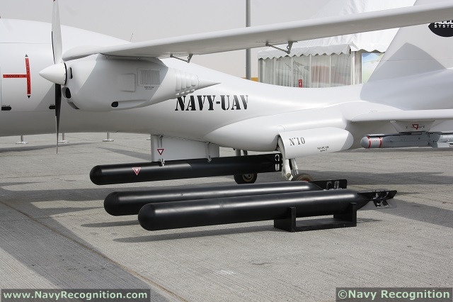 At the Dubai Airshow 2013, which was held in November, UAE based company ADCOM Systems which specializes in Unmanned Aerial Vehicles (UAV) unveiled its “NAVY UAV”. This new UAV project is designed specifically for Anti-Submarine Warfare (ASW). This makes it the world’s first fixed wing UAV project dedicated to ASW missions.