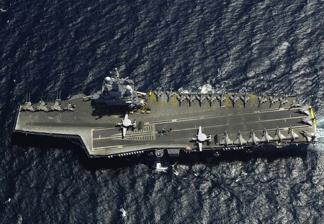 The French Navy issued a statement to announce that the Carrier Strike Group (CSG) left Toulon naval base (Southern France) this morning for a deployement nammed "Arromanches". Planned months ago, the CSG deployment in the north of the Indian Ocean is intended to ensure an operational presence mission and pre-positioning in this strategic area for France...