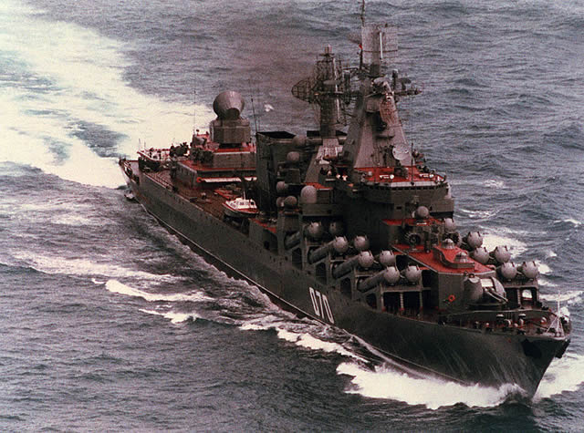 The Russian Navy Northern Fleet’s Project 1164 (NATO reporting name: Slava-class) Marshal Ustinov guided missile cruiser currently being repaired and upgraded at the Zvyozdochka Shipyard in Severodvinsk in north Russia will start undergoing running trials in late October, Fleet Commander Vice-Admiral Nikolai Yevmenov told TASS. 