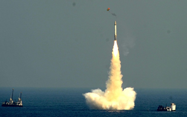 The Indian Navy and DRDO (Defence Research and Development Organisation) conducted a successful fourteenth test of the new submarine launched ballistic missile K-15 (project name B05).
