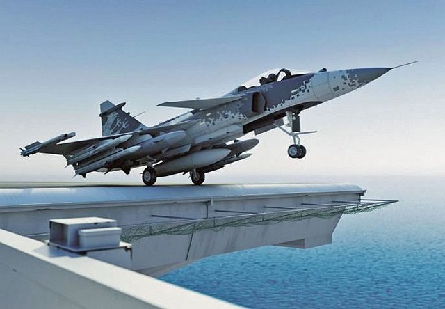 Besides Brazil, Saab identified future demand for naval fighters in countries like India, Italy and the UK, which, in the coming years will be commissioning new aircraft carriers in their navies. According to Saab, there is a real and viable market for this type of aircraft. Aiming this market, the company is already developing a naval version of JAS-39 Gripen, which aims to be a variant of its newest product, the Gripen NG (Next Generation). This new version was named Sea Gripen.