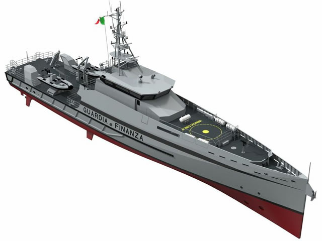 Together with its Italian partner yard Cantiere Navale Vittoria S.p.a., Damen Shipyards are building  two Stan Patrols  5509 to the Italian Guardia di Finanza. This Italian law enforcement agency, deals with financial crime, smuggling Illigal Immigration and narco traffic and maintains a fleet of about 250 vessels.