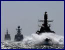 A taskforce of the Navy of the Chinese People’s Liberation Army (PLAN) which is composed of the guided missile destroyer “Lanzhou” and the guided missile frigate “Liuzhou” carried out a maritime joint exercise with the frigates “Lynch” (FF-07) and “Capitán Prat” (FFG-11), and five airplanes of the Chilean Navy on October 10, 2013.