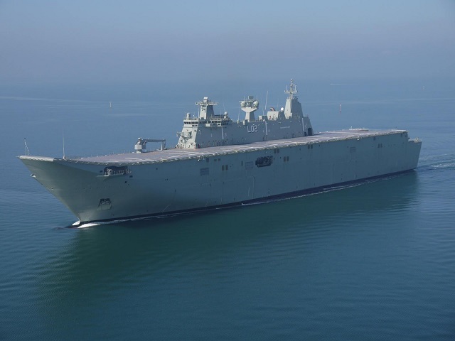 NUSHIP Canberra, the first of two Landing Helicopter Dock (LHD) ships being built for the Australian Defence Force, has sailed on her final contractor sea trials before delivery to the Australian Government. The ship departed Williamstown shipyard on 12 August as planned with the trials taking place in both Port Phillip Bay and off the southern coast of New South Wales before returning to Williamstown around the end of August. 