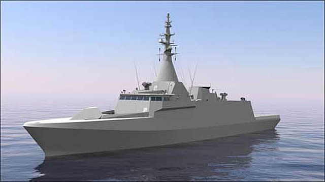 The Royal Malaysian Navy unveiled for the first time an official rendering of its future Littoral Combat Ship (LCS) - Second Generation Patrol Vessel (SGPV). The vessel is based on DCNS' Gowind Combat corvette design. DCNS is the warship design authority while local shipyard Boustead Naval Shipyard Sdn will be in charge of buidling the vessels locally. 