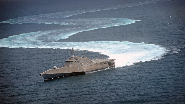 The Littoral Combat Ship (LCS) Mission Modules (MM) program successfully completed the first Structural Test Firing (STF) of the 30mm gun mission module aboard USS Coronado (LCS 4) off the coast of Southern California April 30. The purpose of the STF is to challenge the ship in the most severe blast conditions of the weapon's fire. STF is a total ship test involving live weapons fire and is required for each ship class or variant. 