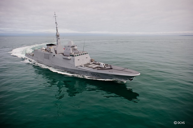 The FREMM Normandie multi-mission frigate, second of the series ordered by OCCAR on behalf of the DGA (Direction Générale de l’Armement) and the French Navy, left the DCNS site in Lorient on 14 May on its way to the DCNS site in Toulon. Over the next few weeks, DCNS will perform a new series of sea trials to test the performance of the FREMM’s combat system before delivery to the French Navy at the end of 2014. 