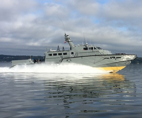 The U.S. Navy accepted delivery of the first MK VI patrol boat, Aug. 27. The craft is the first of 10 patrol boats currently under contract with Safe Boats International in Tacoma, Washington. The patrol boats will be operated and maintained by the Navy Expeditionary Combat Command (NECC), supporting coastal riverine forces.