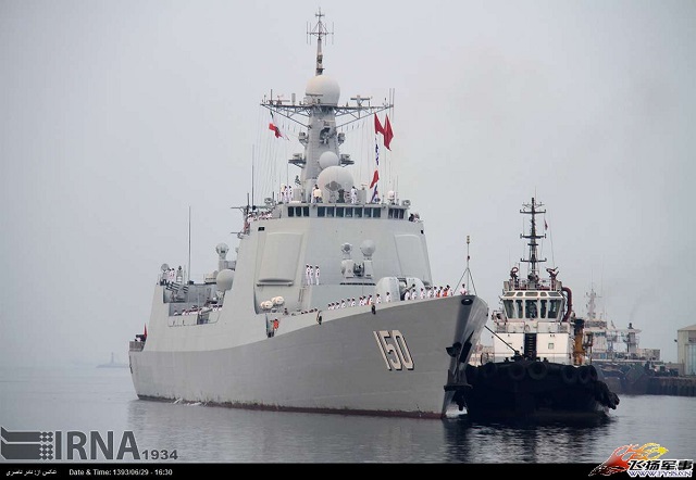 Two People's Liberation Army Navy (PLAN) vessels have docked at Iran's principal naval port for the first time in history, Iranian admirals told state television on Sunday, adding that the PLAN and Islamic Republic of Iran Navy (IRIN) would conduct four days of joint naval exercises.