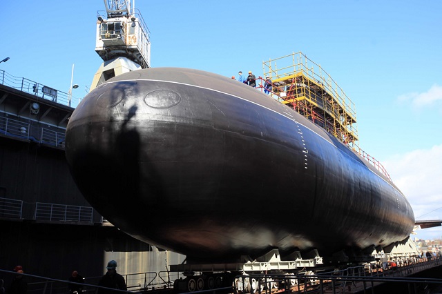 "Krasnodar" (B-265), the fourth Project 636.3 (or Varshavyanka class) diesel-electric submarine (SSK) was launched by Russian shipyard JSC "Admirality Shipyards" in St. Petersburg on April 25, 2015. The submarine was laid down in February last year and should be commissioned into the Russian Navy Black Sea Fleet this year.