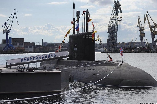 Project 636.3 Varshavyanka class SSK Submarines will revive the Russian Navy Black Sea Fleet Submarine Forces. B-261 Novorossiysk pictured here. Picture: Korabli.eu