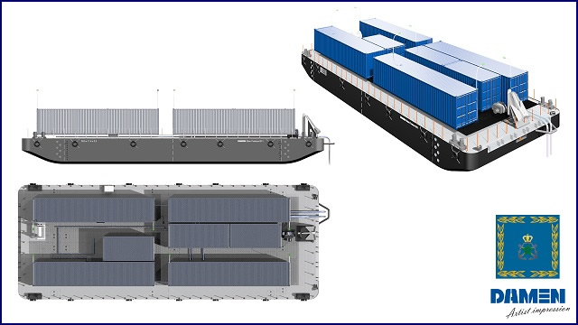 The Royal Moroccan Navy, in response to the severe drought that is currently affecting the country, recently awarded Damen Shipyards Group a contract to supply a Stan Pontoon 3011 Water Barge. Due to the urgent need for water in the region, Damen Shipyards Gorinchem, the Netherlands, is putting all its efforts into a fast delivery.