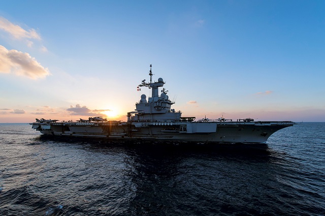 Truman and embarked Carrier Air Wing (CVW) 7 join French nuclear powered aircraft carrier FS Charles De Gaulle (R 91) in conducting combined combat operations in Iraq and Syria from the Arabian Gulf.