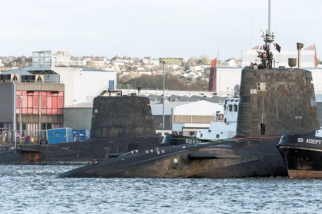Two Royal Navy nuclear deterrent submarines have reached key programme milestones. These will extend their life as the backbone of the UK’s Continuous At-Sea Deterrent. HMS Vengeance has left Devonport dockyard following a Long Overhaul Period (Refuel) and sailed past HMS Vanguard, which is due to start a scheduled Deep Maintenance Period (Refuel).