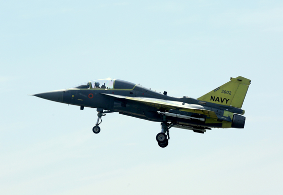 The Naval Prototype (NP2) made its maiden flight on February 7 for about 35 minutes. Mr. T. Suvarna Raju, Chairman of HAL said dedicated efforts of engineers of Aircraft Research and Design Centre (ARDC) for the complex landing gear design, which is significantly different from the Air Force version made this flight possible. 