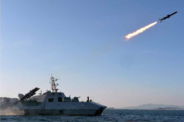The Korean Central News Agency (KCNA), the state news agency of North Korea, released a series of pictures showing the Korean People's Army (KPA) Navy test launching a new type of anti-ship missiles from a Surface Effect Ship (SES). The new indigeneously developped missile shares a close ressemblance with the Russian made Kh-35 (Uran or SS-N-25 Switchblade). It is the first time the missile and the SES are officialy revealed by North Korean media.