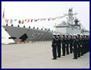 A commissioning, naming and flag-presenting ceremony of the new "Huanggang" Frigate of the Chinese Navy (PLAN) was held was held at a naval port in Zhoushan city in east China’s Zhejiang province on the morning of January 16, 2015, marking the ship has been officially commissioned to the Navy of the Chinese People's Liberation Army (PLAN). "Huanggang" is the seventeenth Type 054A Guided Missile Frigate (NATO designation: Jiangkai II class FFG).