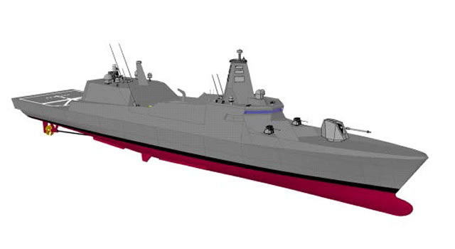 In its latest "Defense and space domain briefing" Japan's Mitsubishi Heavy Industries (MHI) unveiled a new surface combatant concept. Not much information is available but this new concept may be MHI's vision for the Japan Maritime Self-Defense Force (JMSDF) next generation 3000 tons class Frigate known as "30FF" or FFX.