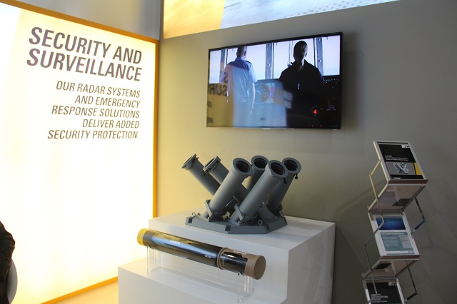 At the Defense and Security 2015, Terma displayed the proven C-Guard Soft-Kill Weapon System (SKWS) – a decoy launcher system for naval platforms made to defeat stream attacks with multiple missiles and torpedoes from multiple directions.