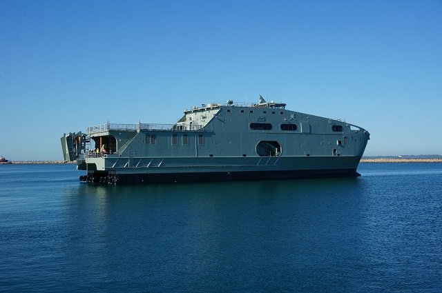 Austal has launched the first of two 72m High Speed Support Vessels (HSSV’s) being built for the Royal Navy of Oman (RNO), yesterday. Hull 390 - the future RNOV Al Mubshir - was successfully launched after 13 months of construction and fitout at the company’s Henderson, Western Australia shipyard. 