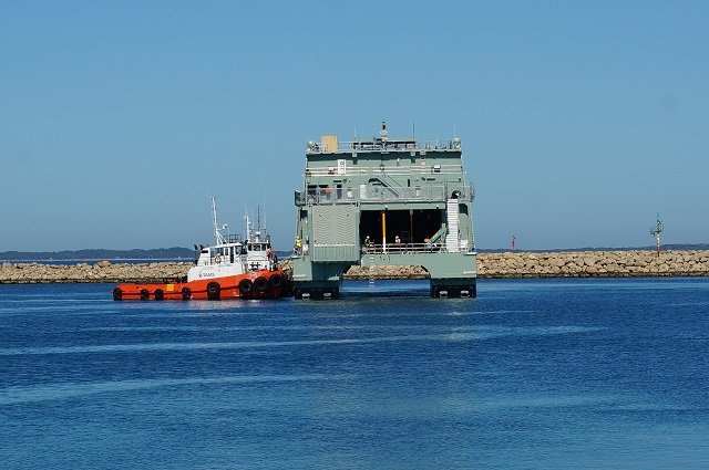 Austal has launched the first of two 72m High Speed Support Vessels (HSSV’s) being built for the Royal Navy of Oman (RNO), yesterday. Hull 390 - the future RNOV Al Mubshir - was successfully launched after 13 months of construction and fitout at the company’s Henderson, Western Australia shipyard. 