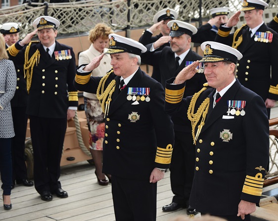 The torch of Royal Navy leadership changed hands on April 8 as Admiral Sir Philip Jones took over as Britain’s senior sailor and his predecessor, Admiral Sir George Zambellas, stepped down after 35 years' serving his nation.