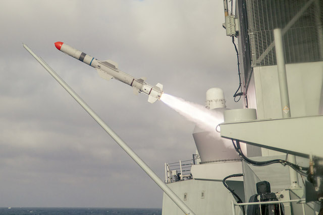 The HMCS Vancouver became the first combat surface ship of the Royal Canadian Navy to fire a Harpoon Block II missile against a ground target. The launch took place at a United States Navy firing range, during a Joint Littoral Training Exercise (JoLTEX) between the two navies.