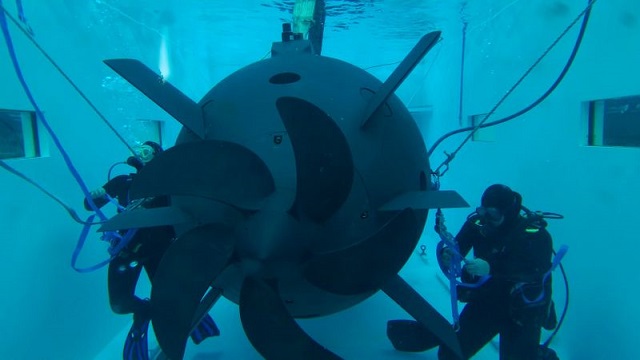 Huntington Ingalls Industries announced today that Proteus, the dual-mode undersea vehicle developed by the company’s Undersea Solutions Group (USG) subsidiary and Battelle, successfully completed endurance testing earlier this month.