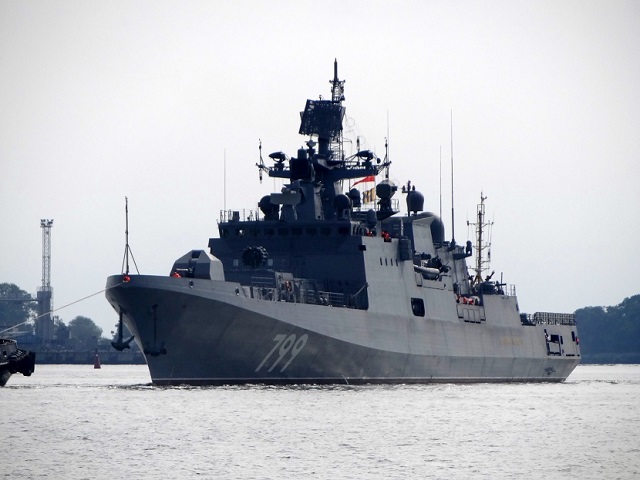 The third Project 11356 frigate Admiral Makarov built for the Navy at the Yantar Shipyard in Kaliningrad in west Russia will start undergoing state trials in October, the shipyard’s press office told TASS.