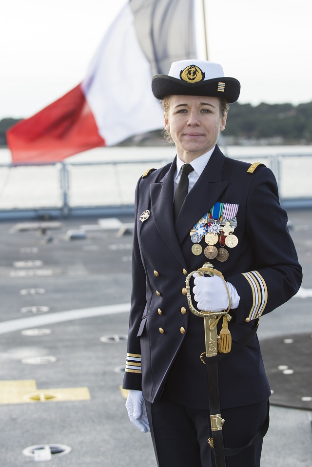 The French Navy (Marine Nationale) appointed Capitaine de Frégate (Frigate Captain or Commander) Claire Pothier as the commanding officier aboard Lafayette class Frigate Guépratte (F714). CDR Pothier becomes the first woman to command a combatant ship in the French Navy.