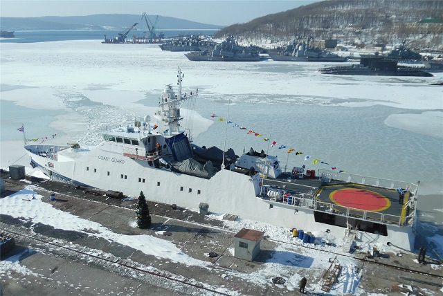 Two new vessels have arrived for the Coast Guard of the Federal Security Service in the Russian Far East, Coast Guard spokesperson Albina Proskurenko told TASS on Monday. The vessels were built by the Vostochnaya Shipyard in accordance with Russian projects, the spokesperson added. One of them is a Rubin-class patrol boat (Project 22460).