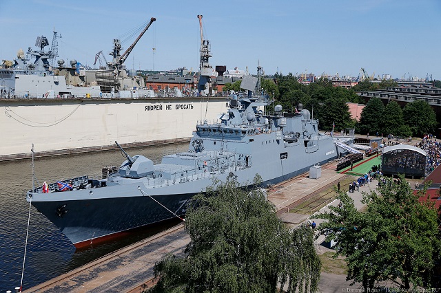 The first production-standard Project 11356 frigate - the Admiral Essen - has been commissioned for service with the Russian Navy. The Russian Navy flag was hoisted onboard the frigate in a ceremony on the premises of the Yantar Shipyard in Kaliningrad. The ship will be assigned to the Black Sea Fleet.