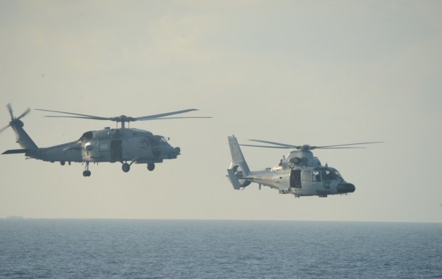 On 27 February, Operation Atalanta and Chinese warships conducted joint training in the Indian Ocean. The training included air operations with the ships’ embarked helicopters.