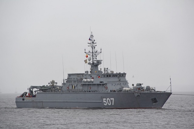 The Sredne-Nevsky Shipyard (SNSZ, a subsidiary of the United Shipbuilding Corporation) carries on building the second production-standard Project 12700 minesweeper, according to the shipyard’s press office. 