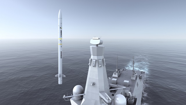 SeaCeptorCAMM launched from Type 26 MBDA UK