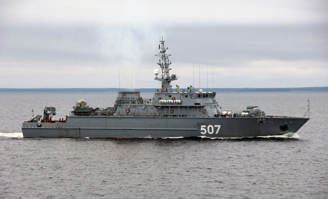 The Project 12700 Alexandrit-class lead mine sweeper Alexander Obukhov currently under construction for the Navy at the Sredne-Nevsky Shipyard in St. Petersburg in northwest Russia has started undergoing state trials, the shipyard’s press office said.