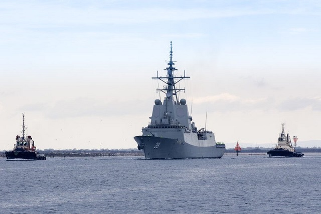 The Royal Australian Navy's future Air Warfare Destroyer HMAS Hobart started its first series of sea trials, called Builder’s Sea Trials on September 13, 2016. This phase will demonstrate the functionality of the ship’s propulsion, maneuvering, auxiliary, control and navigation systems. Following Builder’s Sea Trials, in early 2017 Hobart will undertake further trials to test and demonstrate the ship’s more advanced systems and the combat system performance.