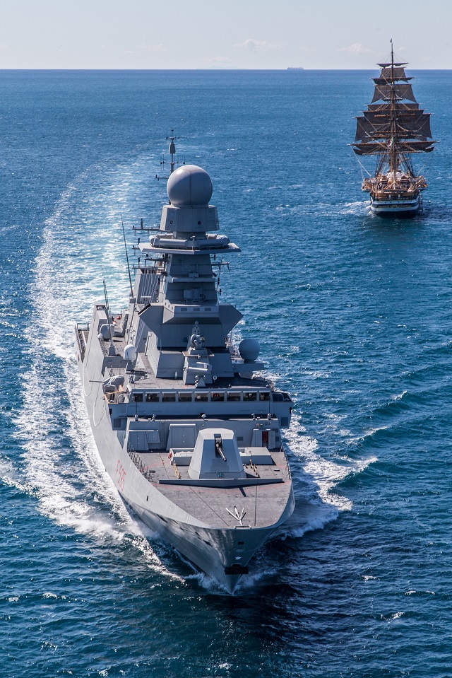 Fincantieri Delivers Second General Purpose FREMM Frigate Rizzo to the Italian Navy