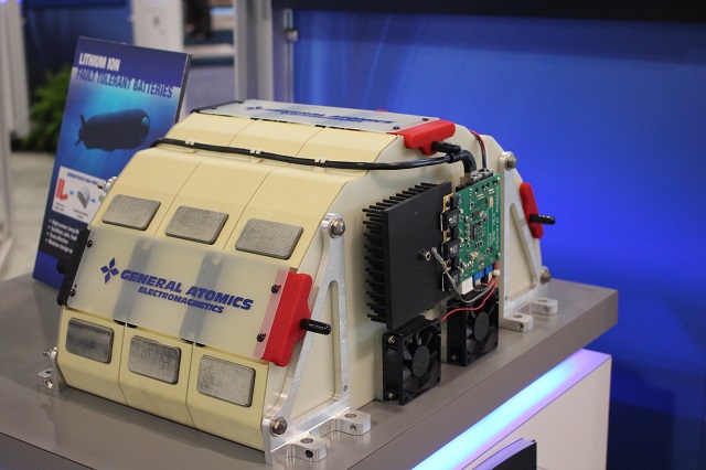 General Atomics Li-Ion Fault Tolerant Batteries to Support Unmanned Underwater Surveillance Vehicle