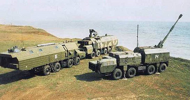 A 222E Bereg E mobile coastal artillery system 1