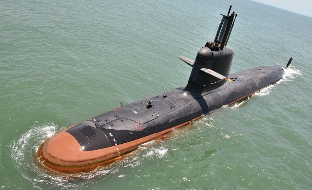 KALVARI SUBMARINE AT SEA India