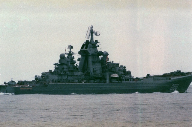 Kirov class nuclear powered guided missile cruiser Admiral Nakhimov CGN 080