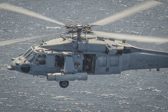 MH 60S Sea Hawk Airborne Laser Mine Detection System ALMDS
