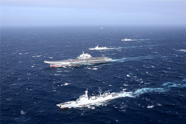 PLAN Liaoning Aircraft Carrier CSG South China Sea
