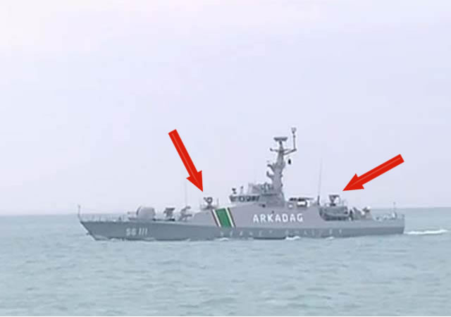 Turkmenistan Coast Guard Patrol Boat SIMBAD RC MBDA 1
