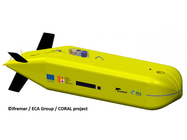 coral auv project ifremer eca group