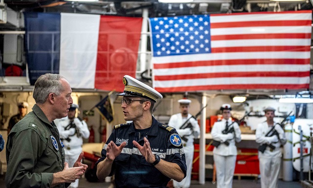 CCSG 2 Visits French Frigate Chevalier Paul